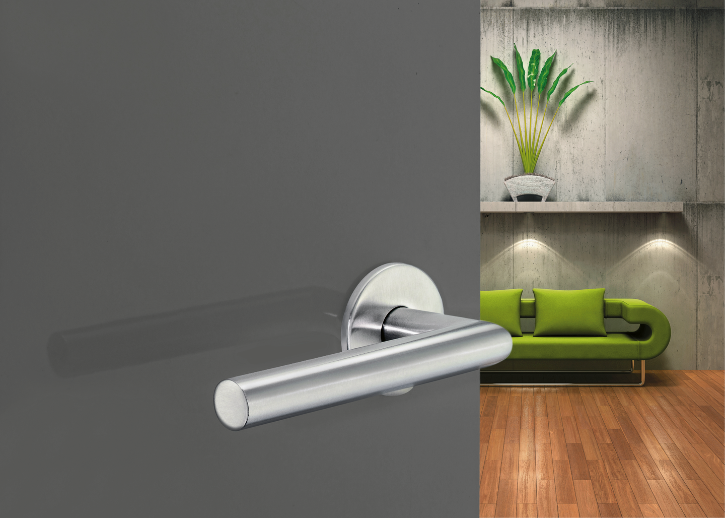 Sisäovenpainike Beslagsboden Design B912SN harjattu ruostumaton teräs