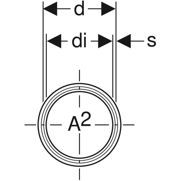 DB muhviputki Geberit Silent 110x2000 polypropeeni
