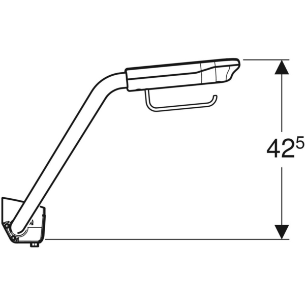 Kyynärtuet IDO 502.339.00.1 Glow wc-paperitelineellä