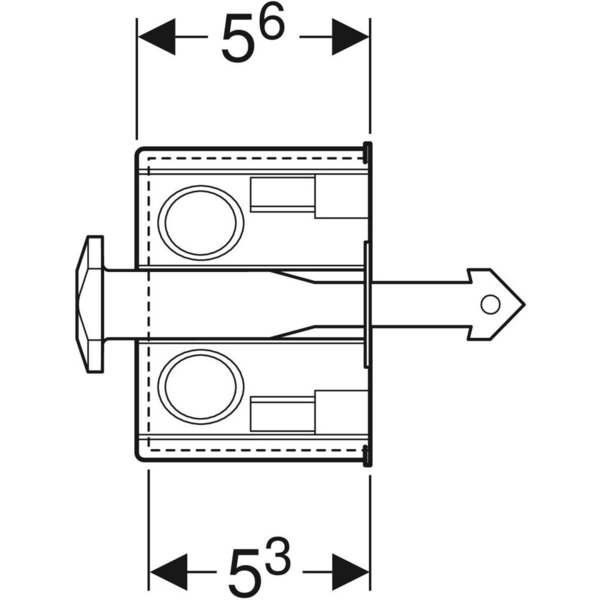 Asennussarja Geberit DuoFresh sisältää kojerasian
