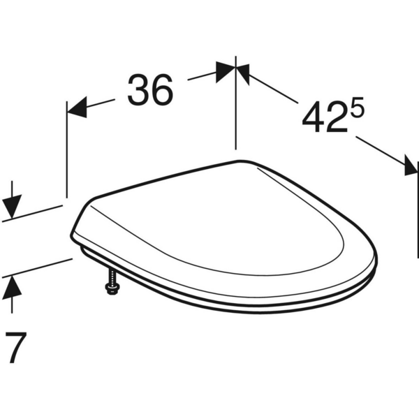 Wc-istuinkansi IDO 9159722001 Trevi kova valkoinen QR
