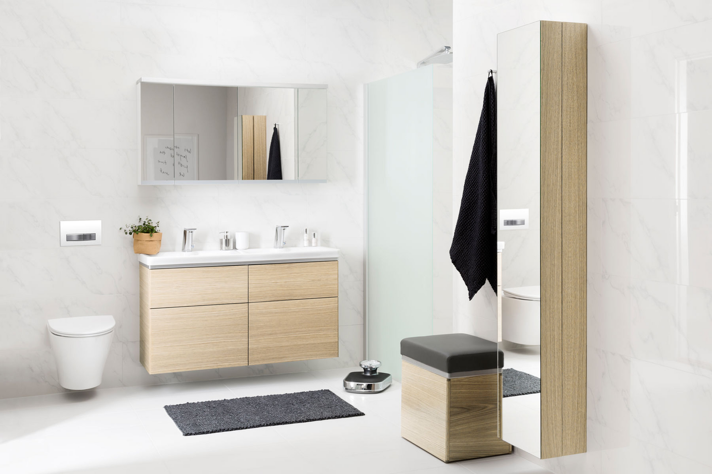 Wc-istuin IDO Glow 66 seinä ilman kantta 7816601101