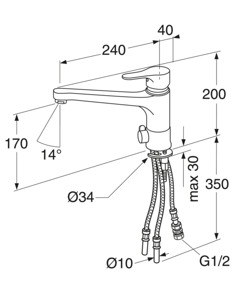Keittiöhana Gustavsberg Epic mattamusta