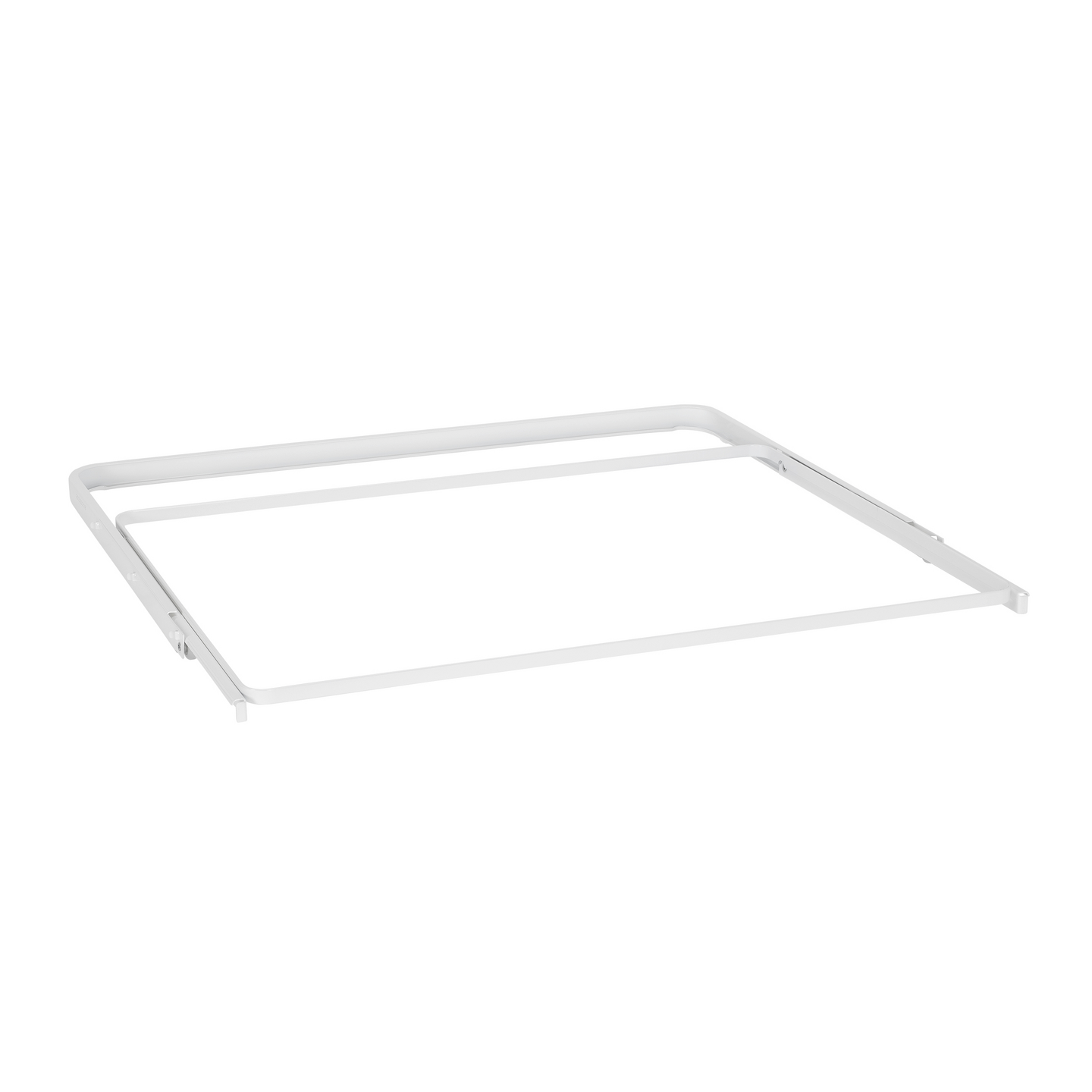 White Elfa pull-out frame