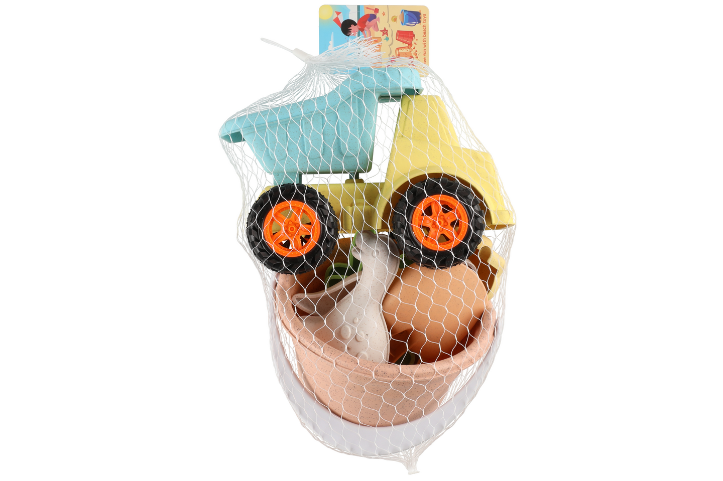 Hiekka-auto ja -lelut 8 osaa