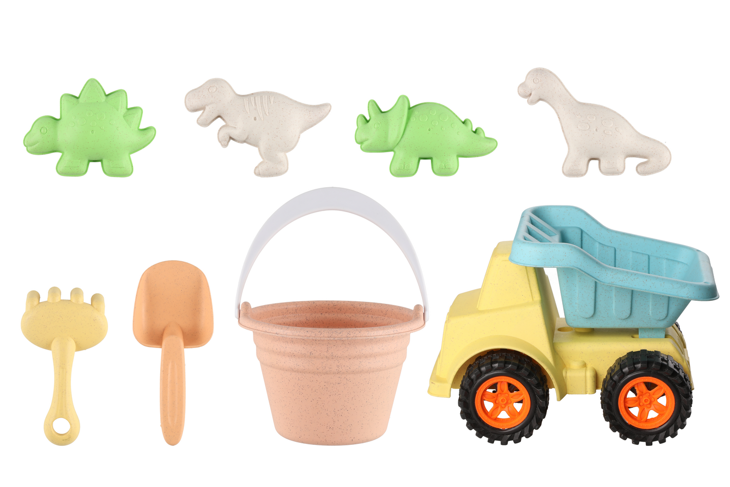 Hiekka-auto ja -lelut 8 osaa