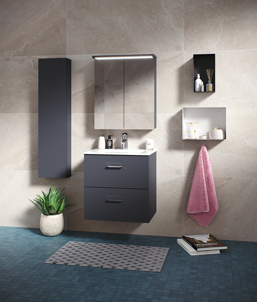 SPEGELSKÅP POLARIA KLARA 800 VÄNSTER GRÅ