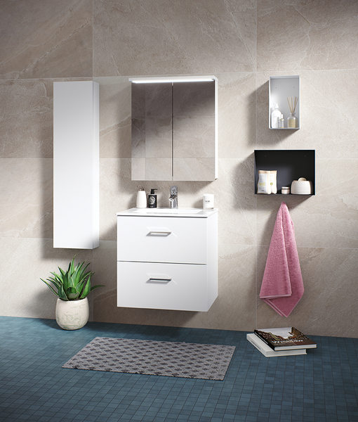 SPEGELSKÅP POLARIA KLARA 500 H JFB VIT