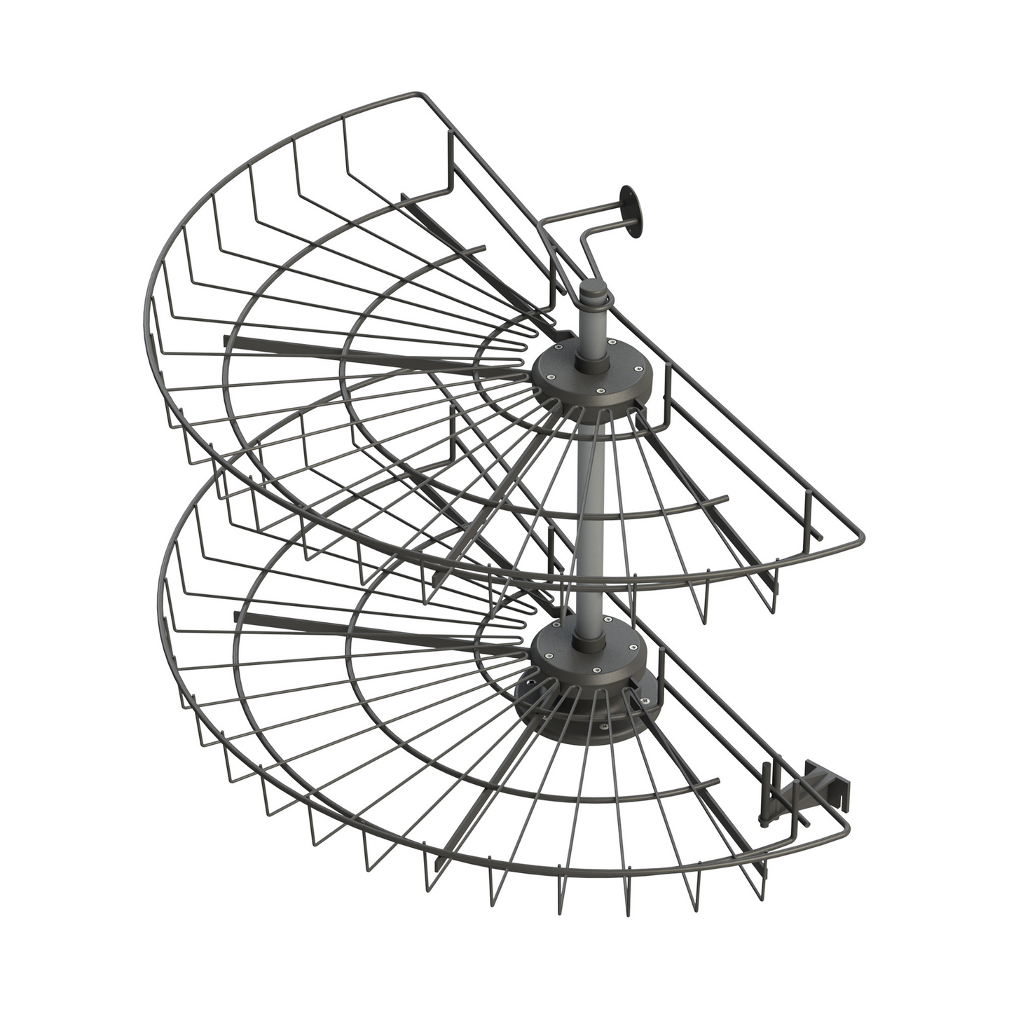 Kulmakaruselli LM 227 1/2 antrasiitti halkaisija 830mm