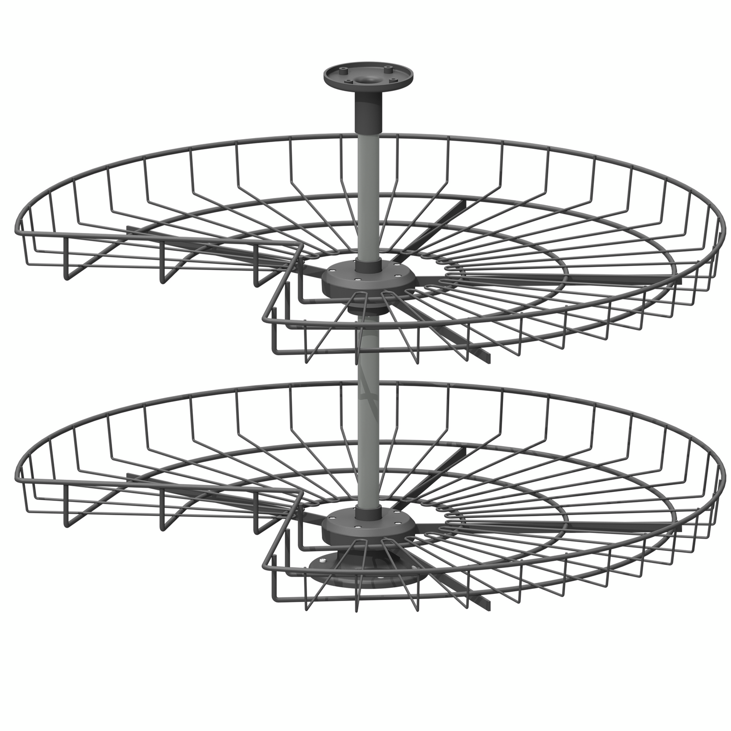 Kulmakaruselli LM 228 3/4 antrasiitti halkaisija 800mm