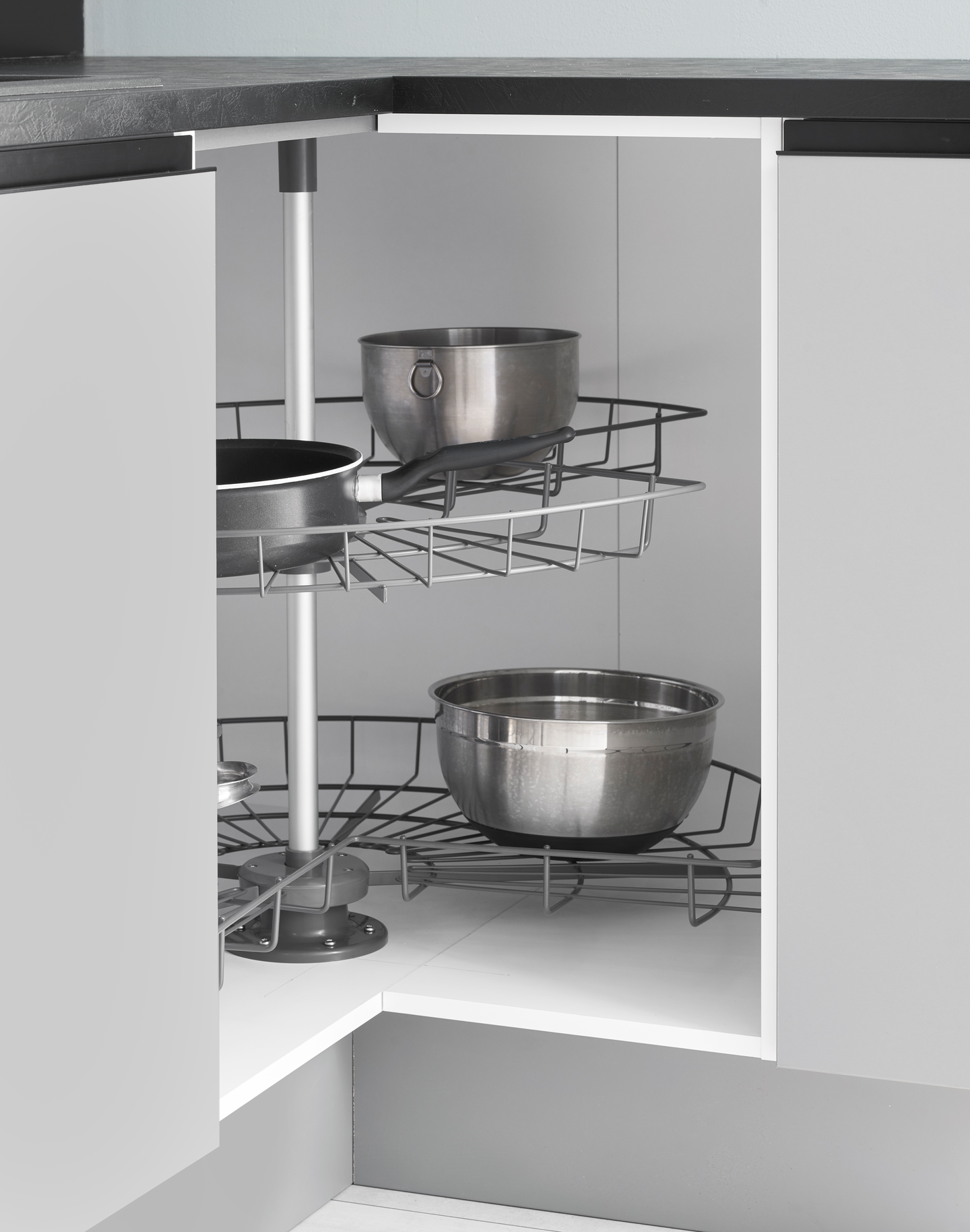 Kulmakaruselli LM 225 3/4 antrasiitti halkaisija 730mm