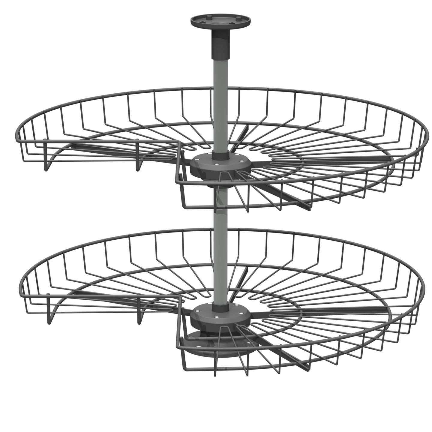 Kulmakaruselli LM 225 3/4 antrasiitti halkaisija 730mm