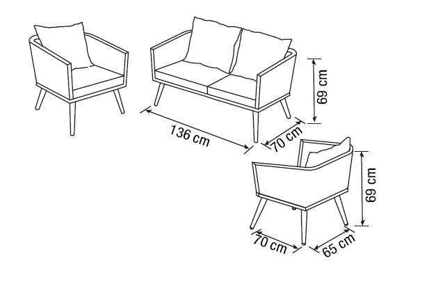 Sohvaryhmä Cello Roma