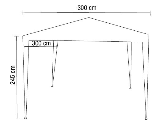 Puutarhakatos Goodiy 3x3m
