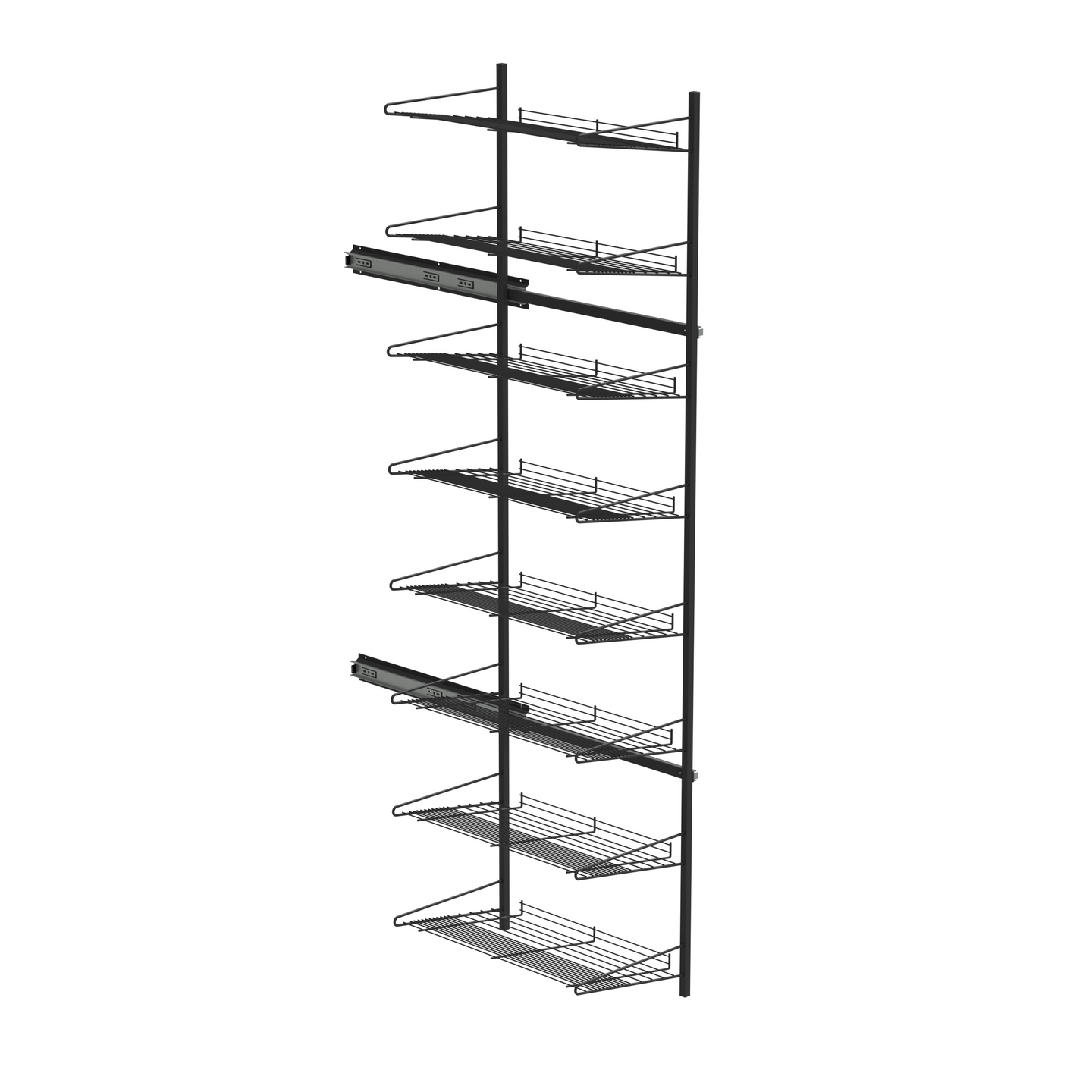 Säilytystorni LM 686 8 hyllyä antrasiitti 330x500x1705mm