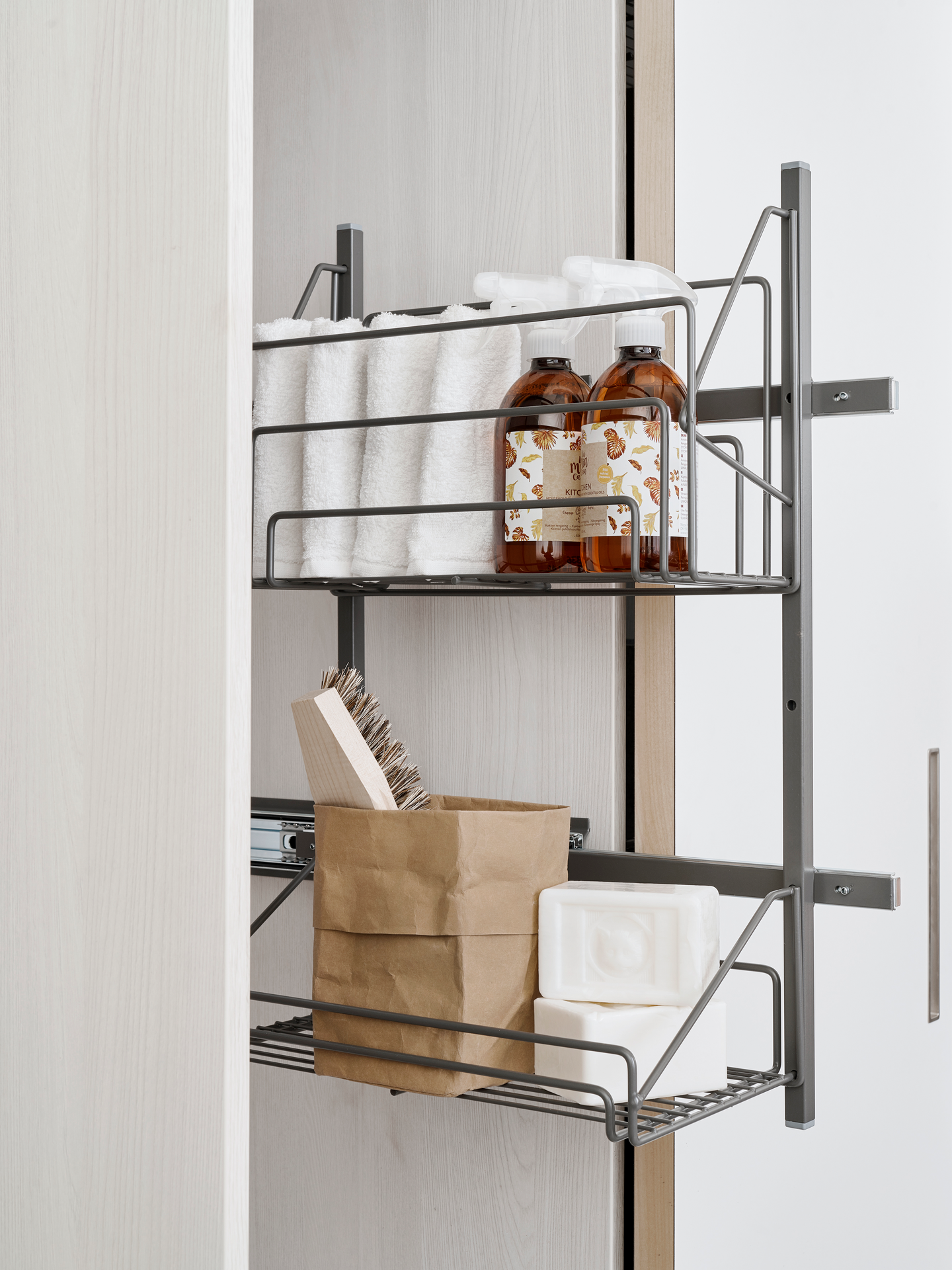 Tarvikevaunu LM 695 Viivi antrasiitti 250x500x630mm