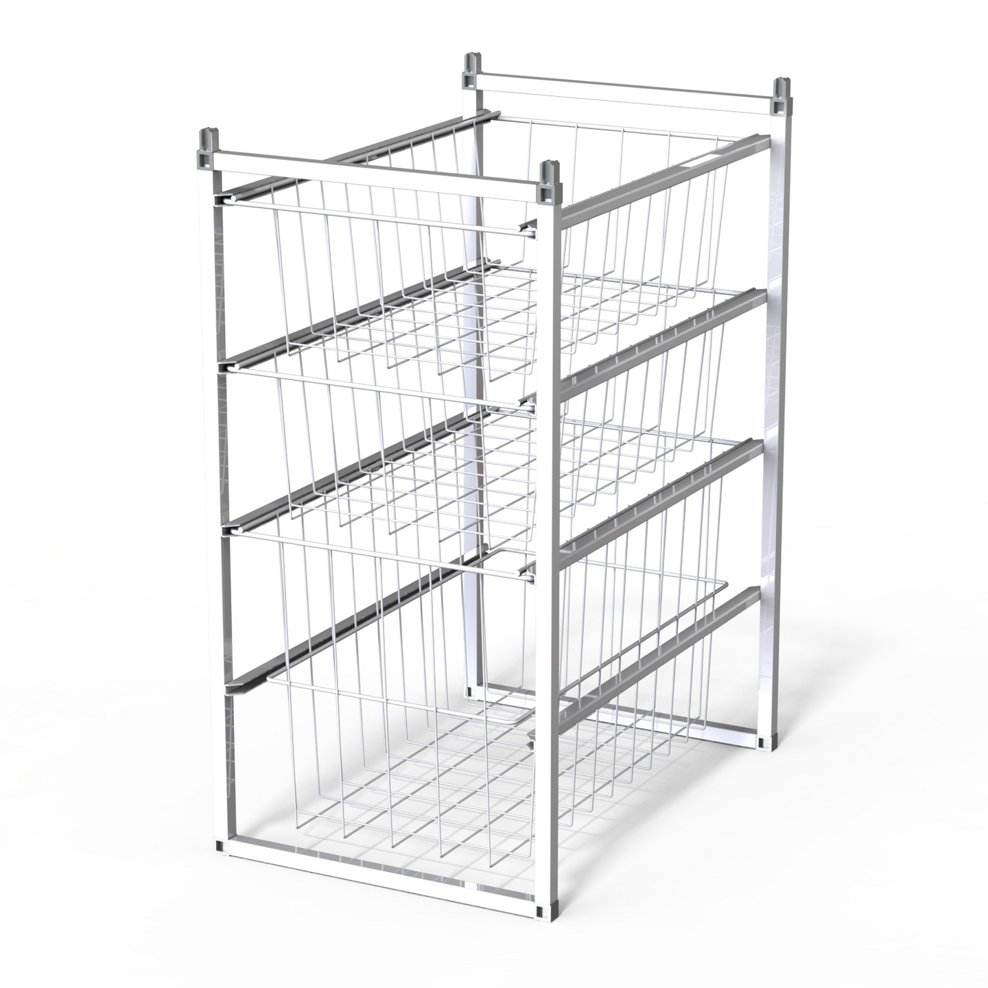 Koripaketti LM 350/3 350x500x675mm 3 koria valkoinen