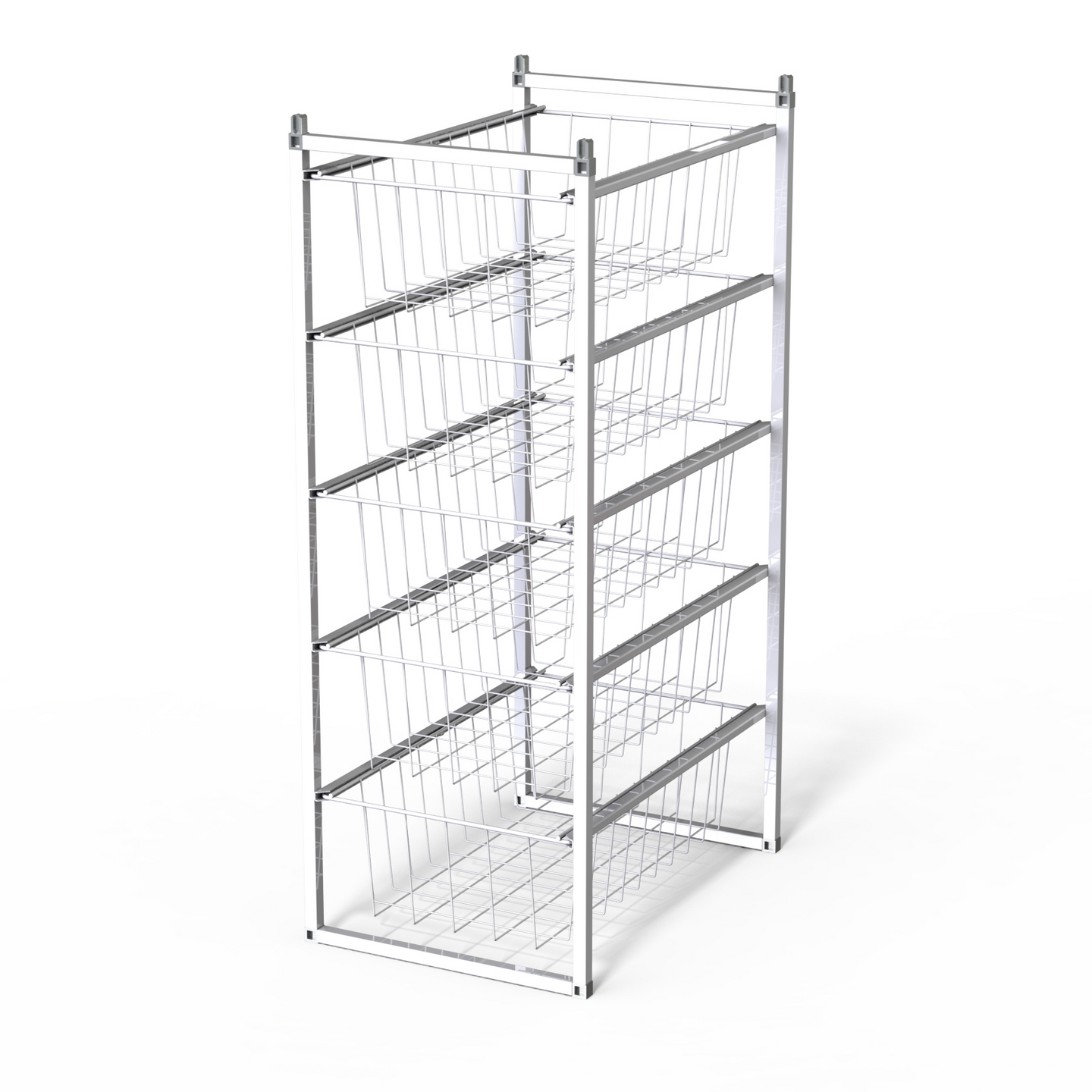 Koripaketti LM 355/5 350x500x915mm 5 koria valkoinen