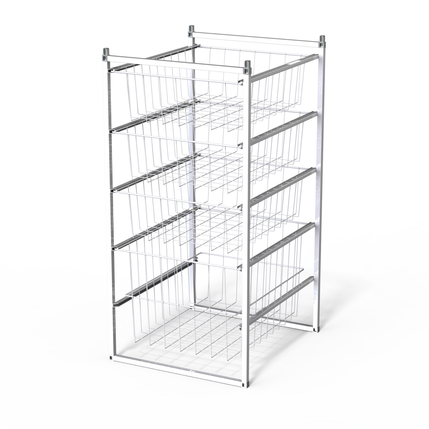 Koripaketti LM 356/4 450x500x915mm 4 koria valkoinen