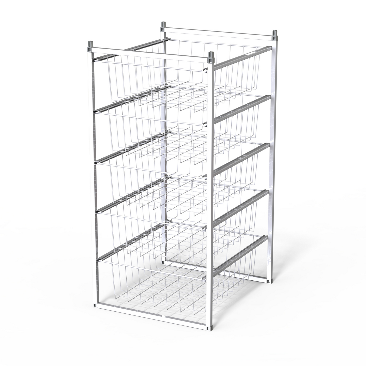 Koripaketti LM 356/5 450x500x915mm 5 koria valkoinen - K-Rauta