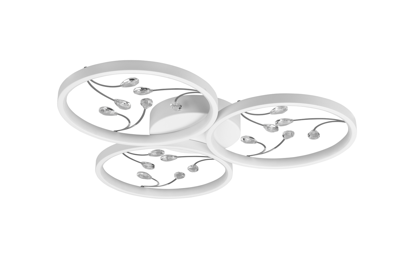 Kattovalaisin TRIO Groovy led 3800lm 4000K 3-osainen mattavalkoinen/kromi