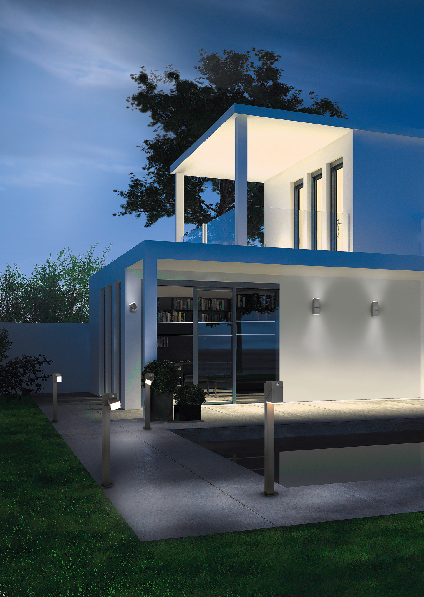 Ulkoseinävalaisin TRIO Avon led 2x800lm 2-osainen antrasiitti