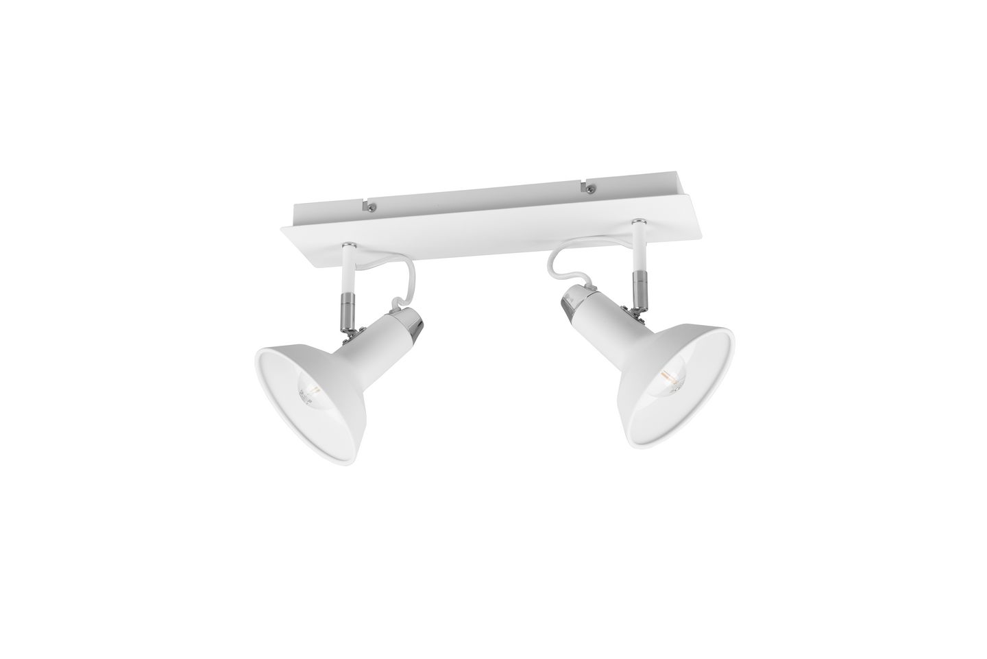 Spotti TRIO Roxie E14 2-osainen mattavalkoinen/kromi