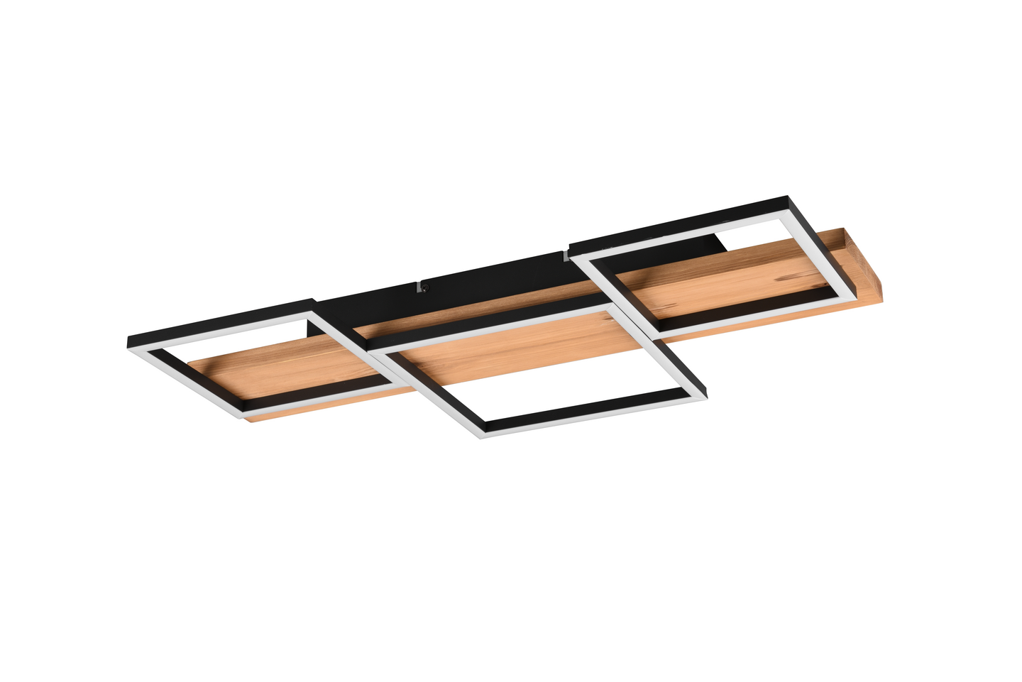 Kattovalaisin TRIO Harper led 4000lm 65cm mattamusta/puu