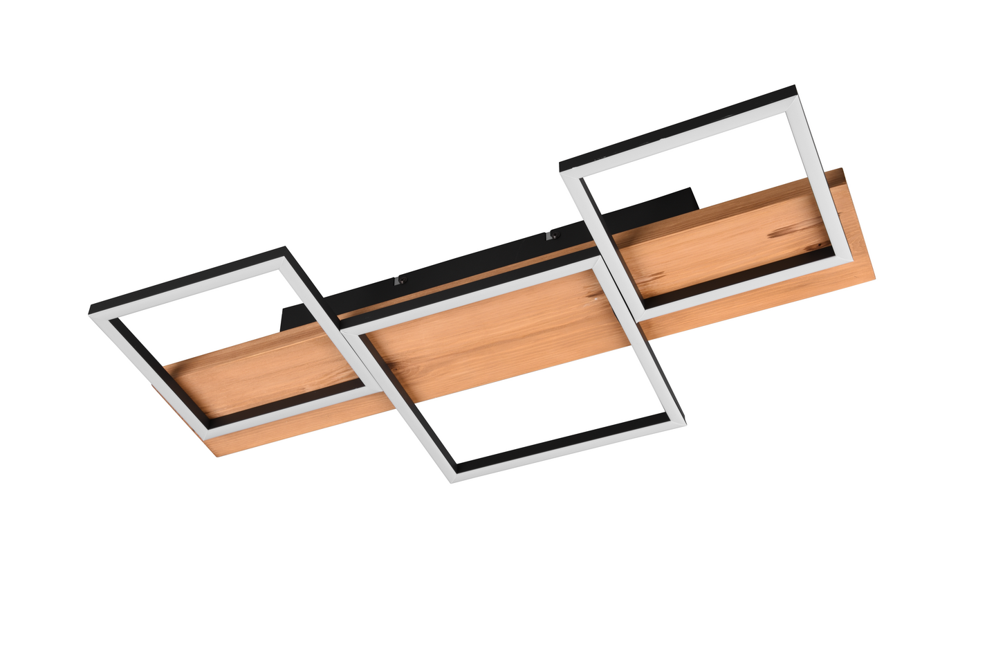 Kattovalaisin TRIO Harper led 4000lm 65cm mattamusta/puu