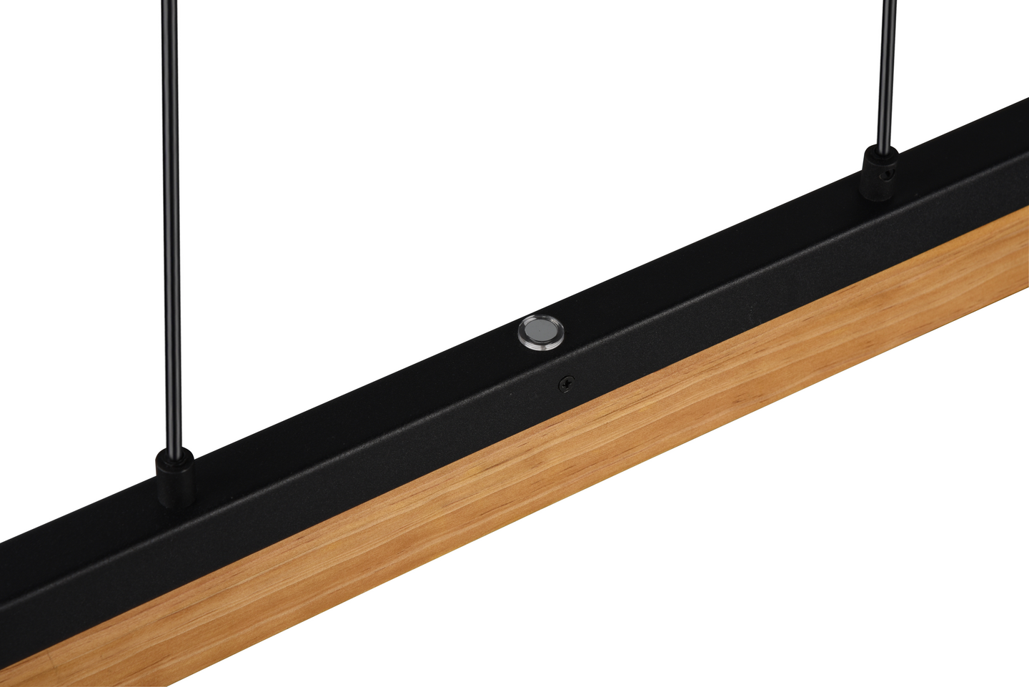 Riippuvalaisin TRIO Kerala led 3000lm mattamusta/puu