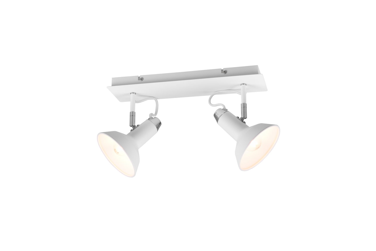 Spotti TRIO Roxie E14 2-osainen mattavalkoinen/kromi