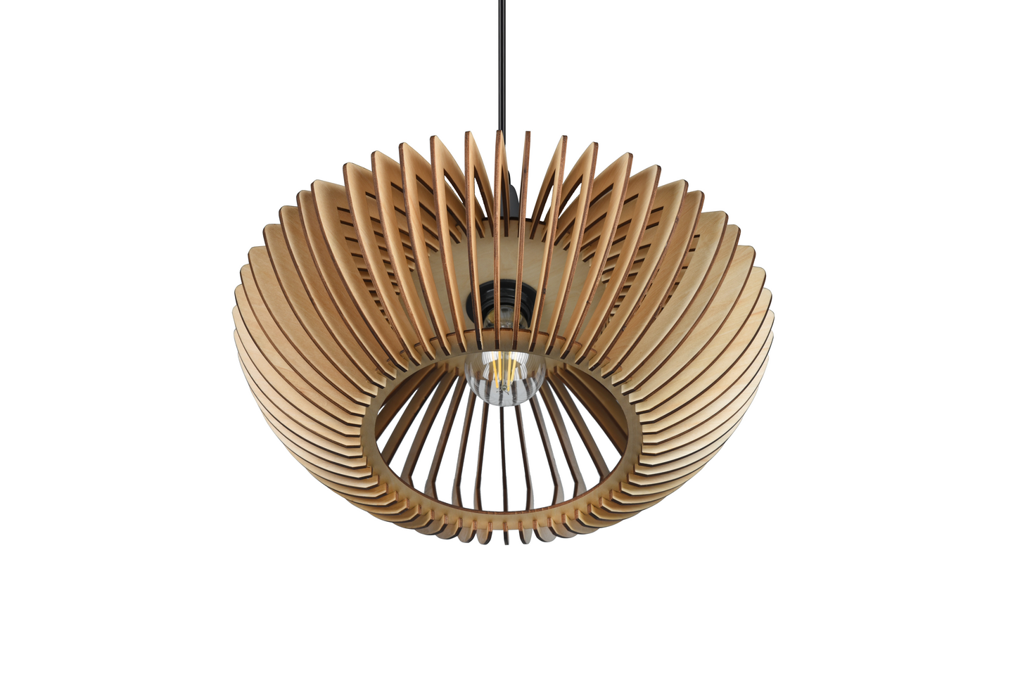 Riippuvalaisin TRIO Colino E27 40cm puu/antrasiitti