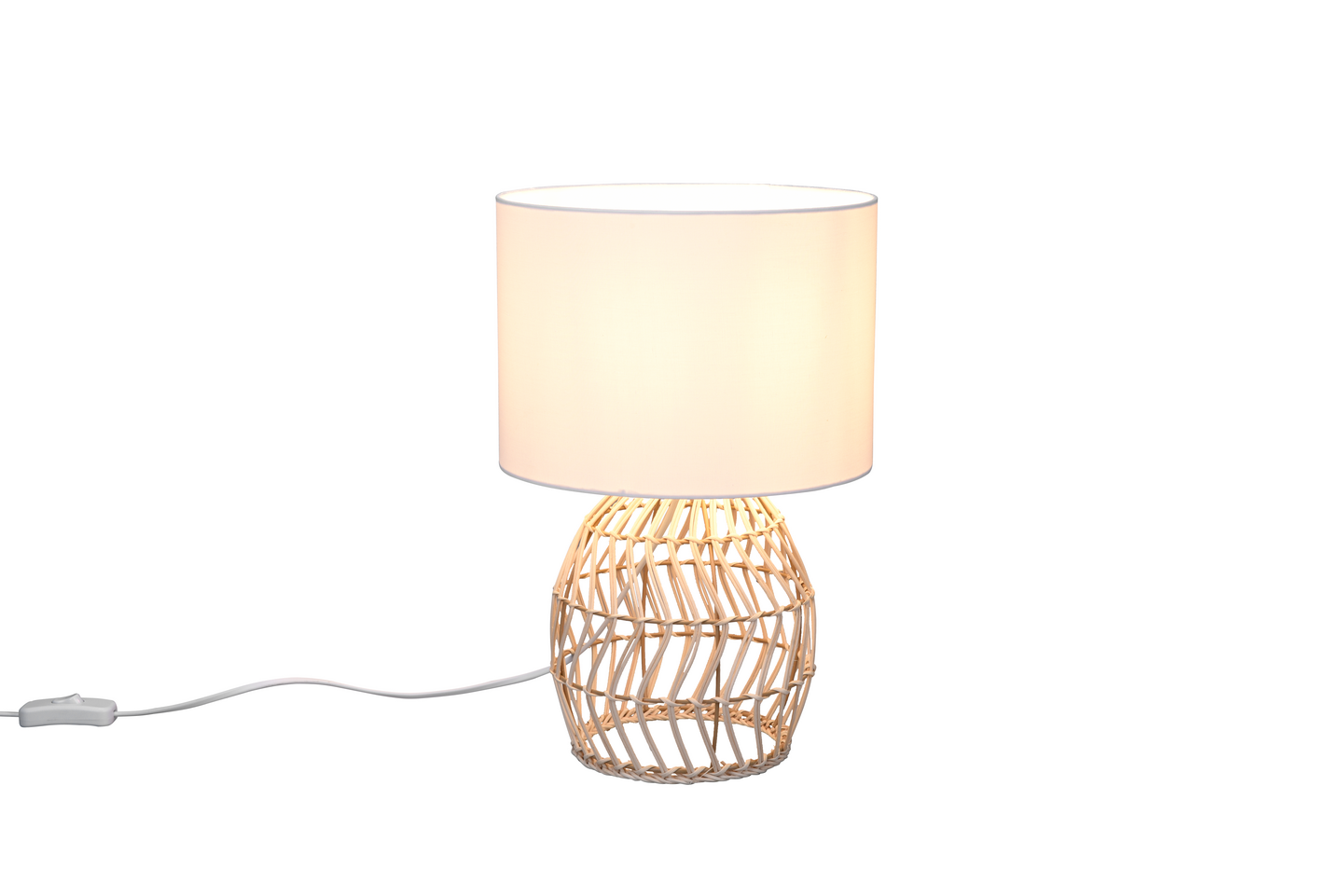 Pöytävalaisin TRIO Rike E27 rottinki