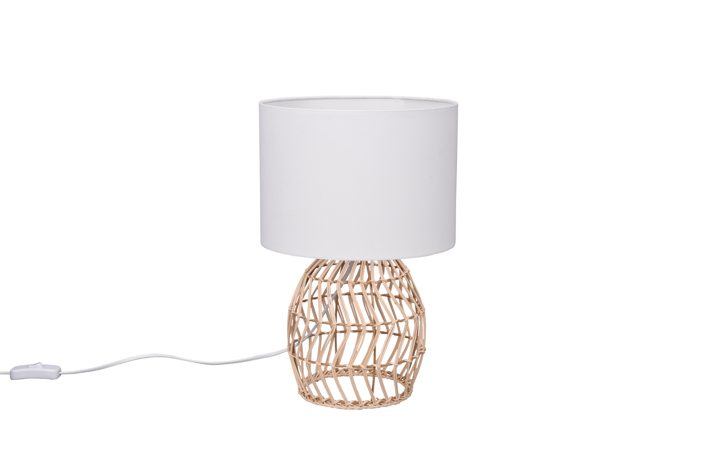 Pöytävalaisin TRIO Rike E27 rottinki