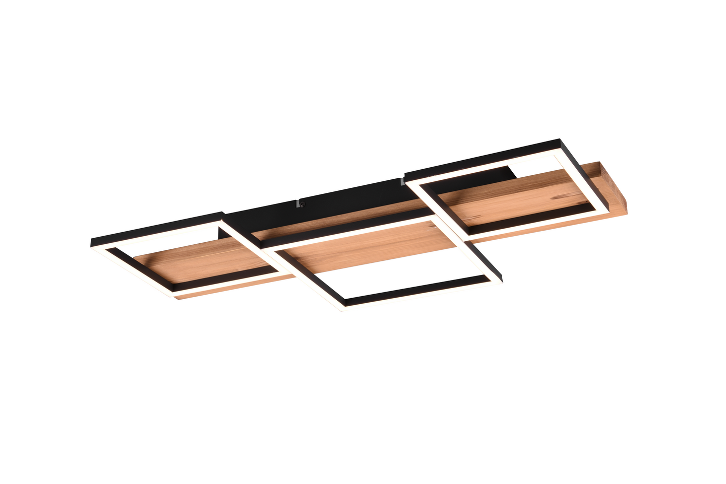 Kattovalaisin TRIO Harper led 4000lm 65cm mattamusta/puu