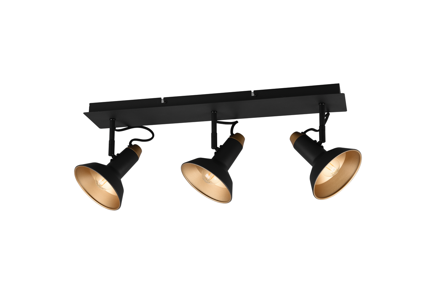 Spotti TRIO Roxie E14 3-osainen mattamusta/kulta