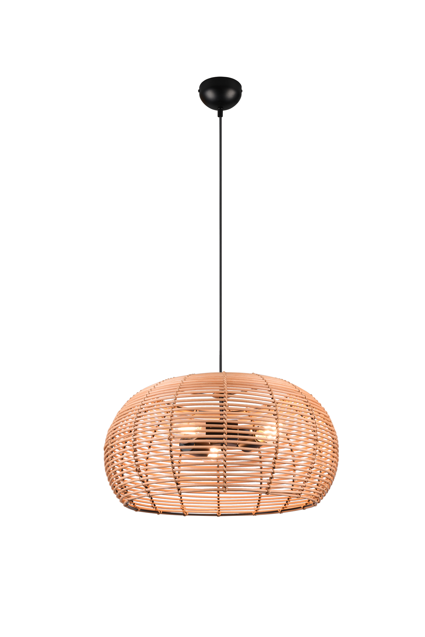 Riippuvalaisin TRIO Inga 3xE27 50cm rottinki