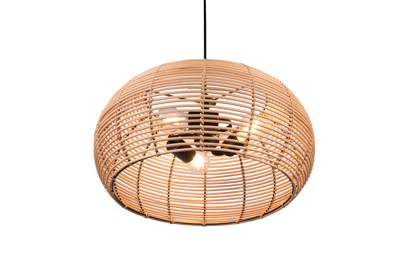 Riippuvalaisin TRIO Inga 3xE27 50cm rottinki