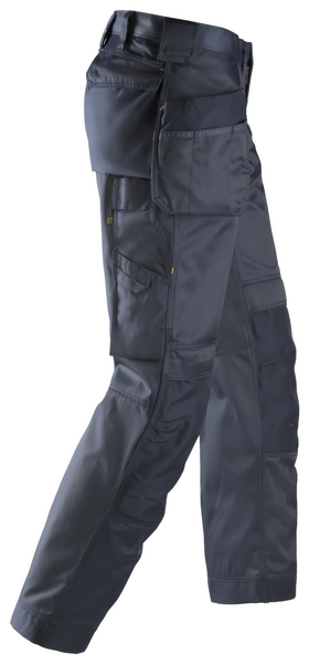 Työhousut Snickers 3212-9595 DuraTwill riipputaskuilla Navy