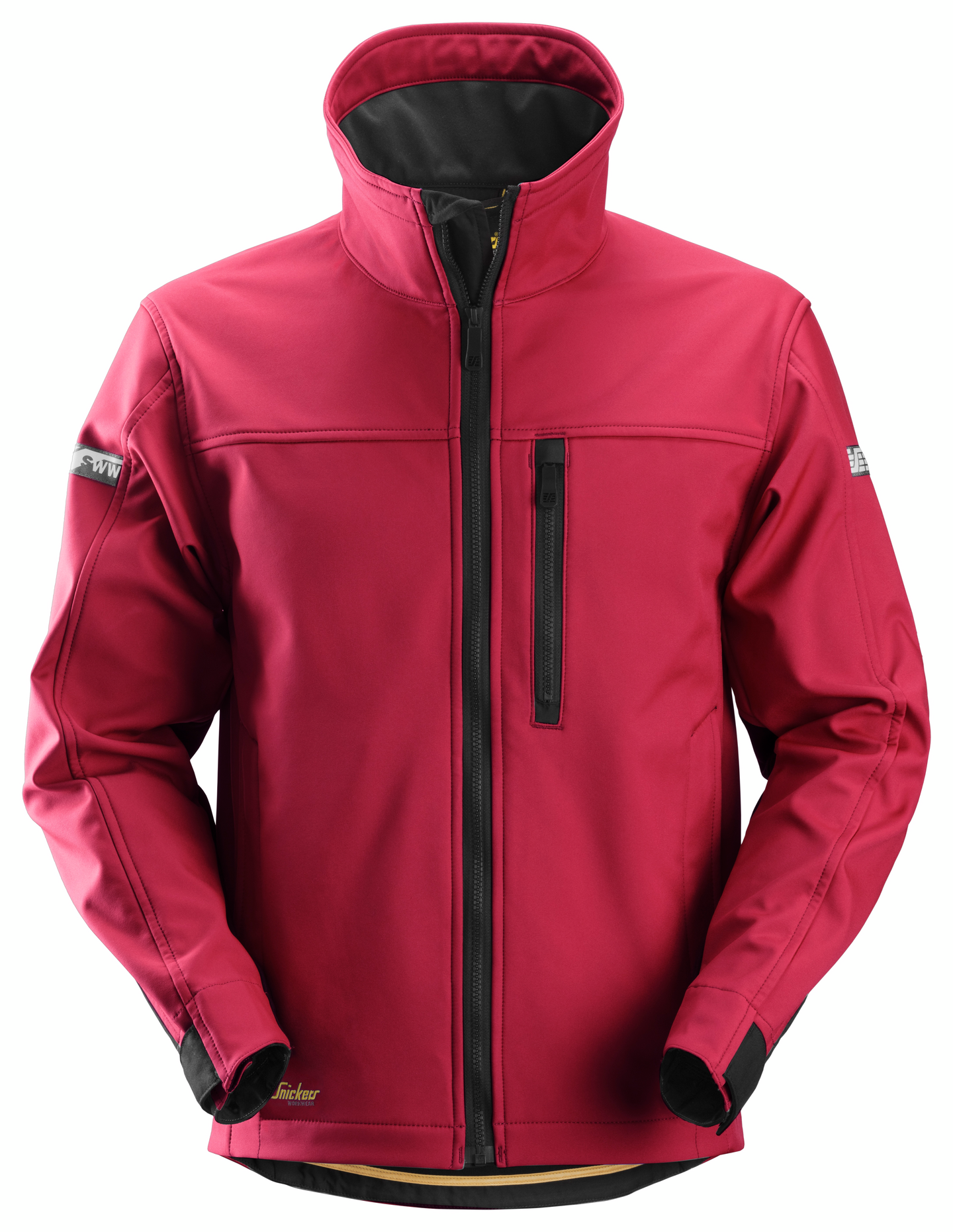 Softshell-takki Snickers AllroundWork 1200-1604 chilinpunainen-musta