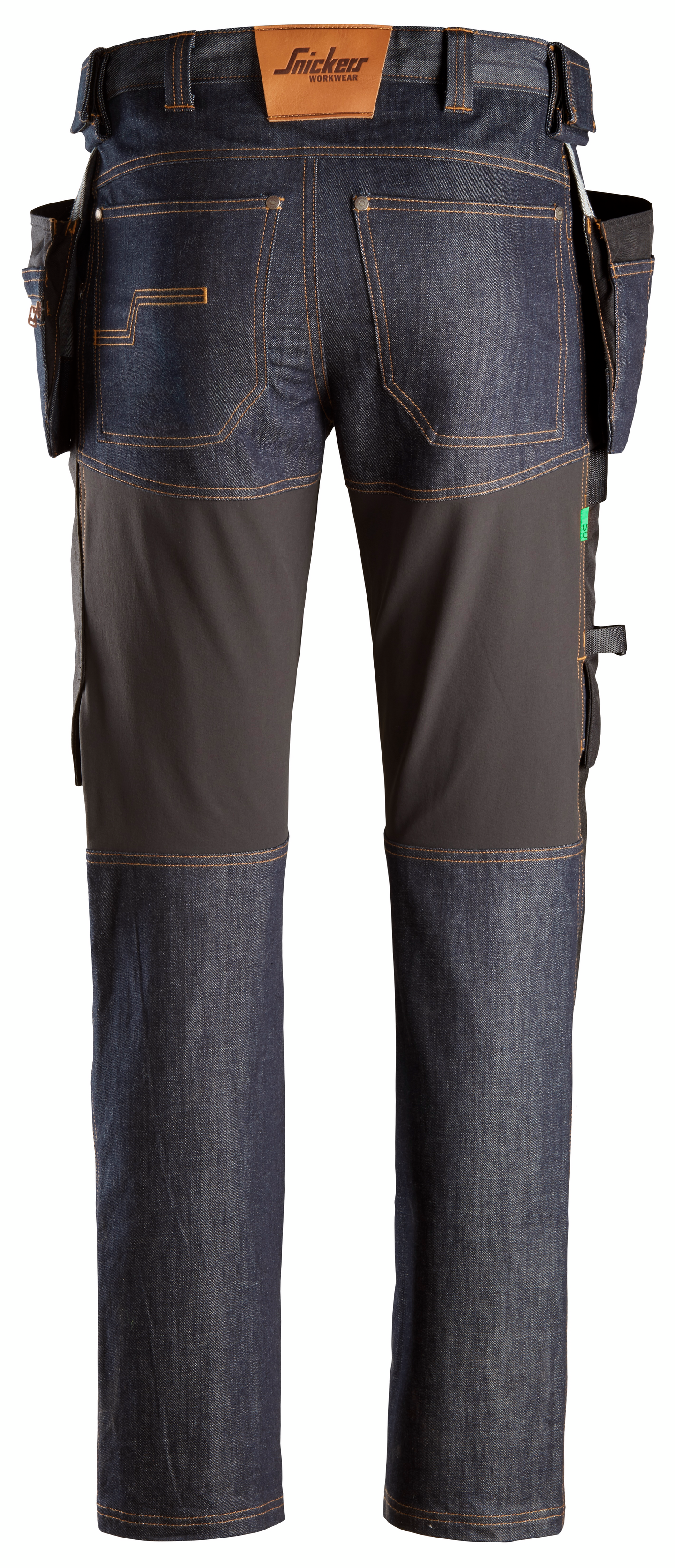 Housut Snickers 6955-6504 Denim-musta riipputaskut