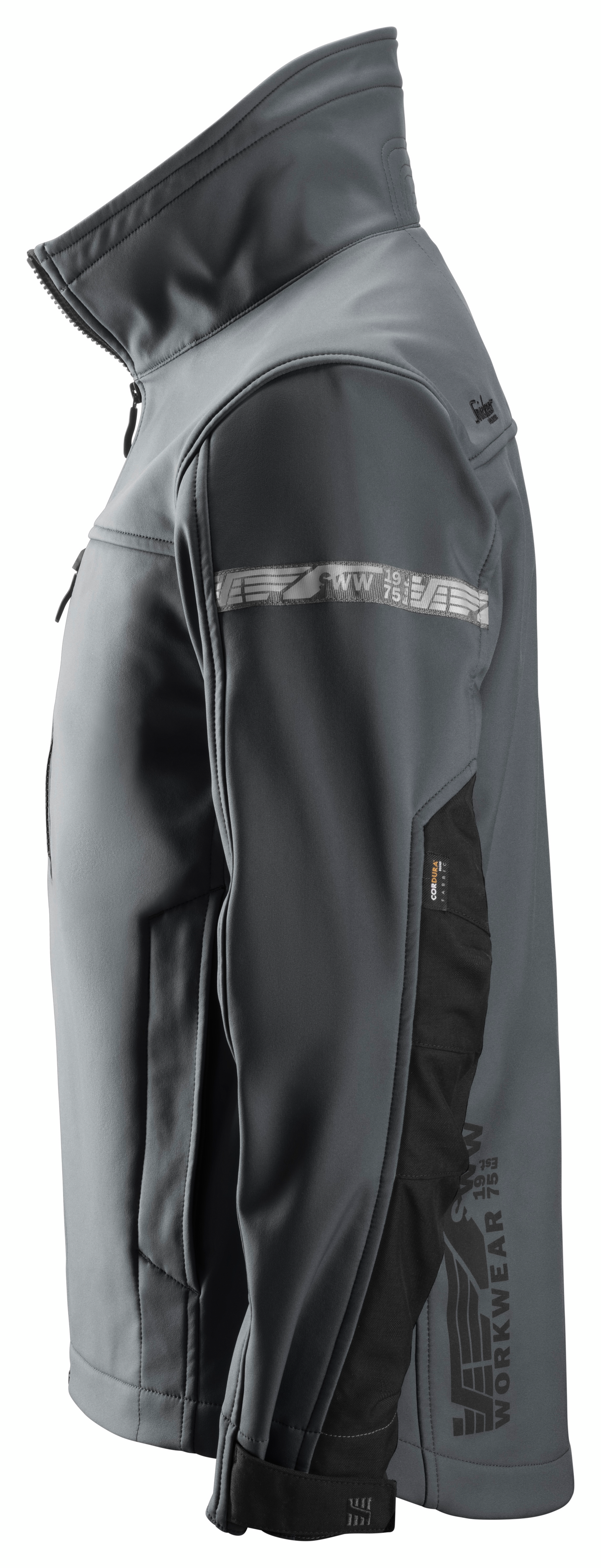 Softshell-takki Snickers AllroundWork 1200-5804 teräksenharmaa-musta