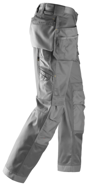 Työhousut Snickers 3212-1818 DuraTwill riipputaskut harmaa