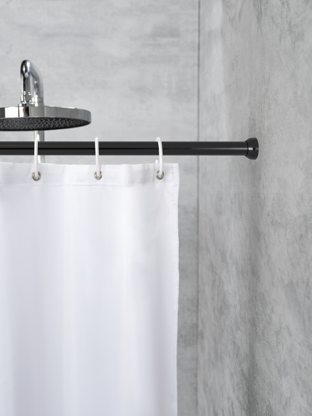 Suihkuverhotanko Wenko 110-185cm musta