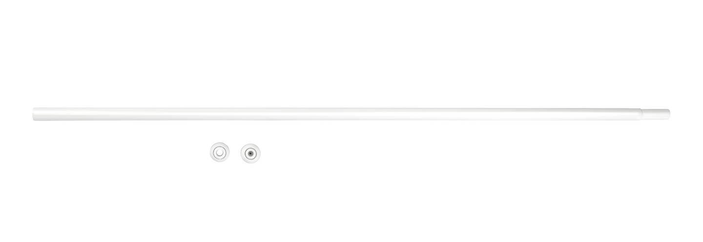 Suihkuverhotanko Wenko 110-185cm valkoinen