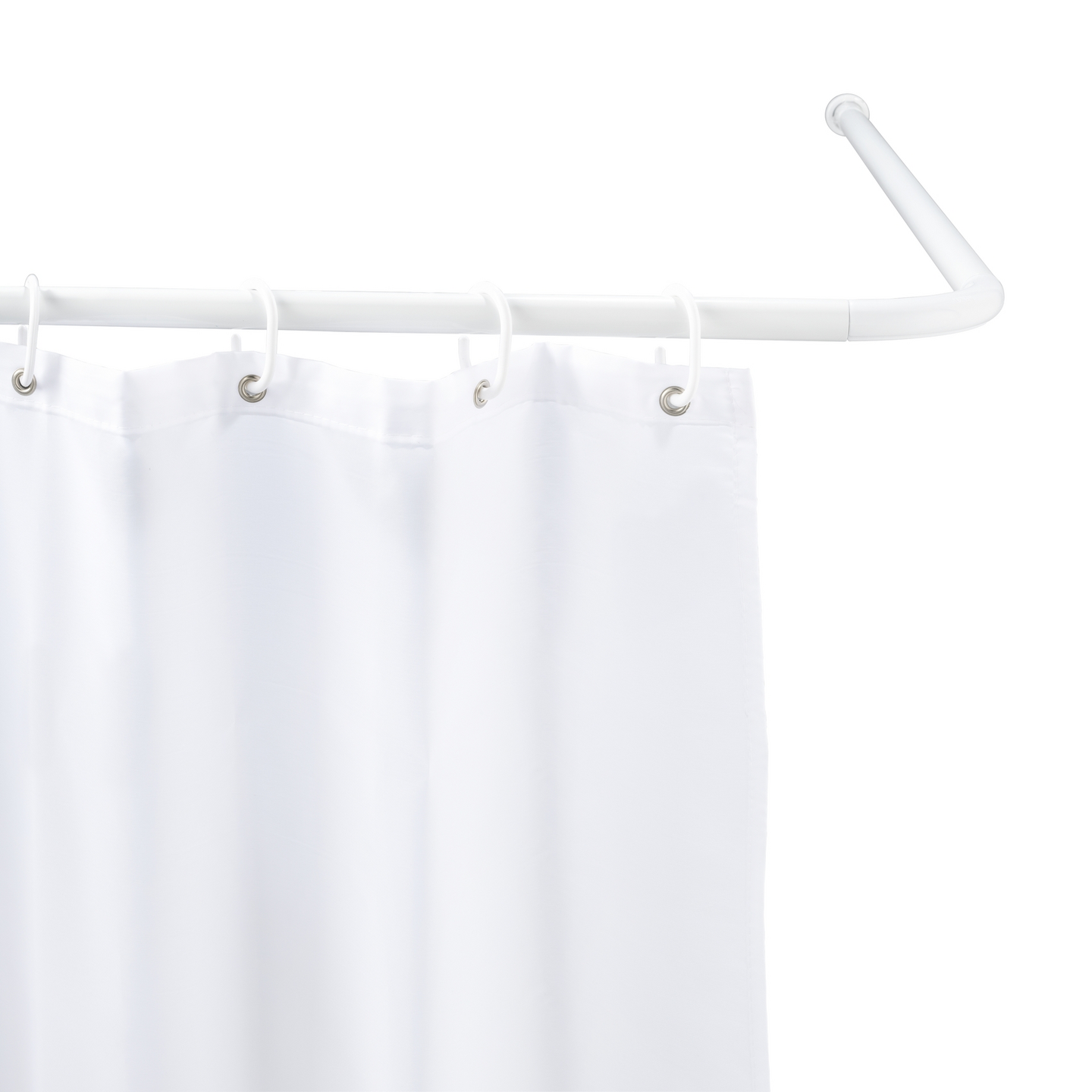 Kulmasuihkuverhotanko Wenko valkoinen muunneltava