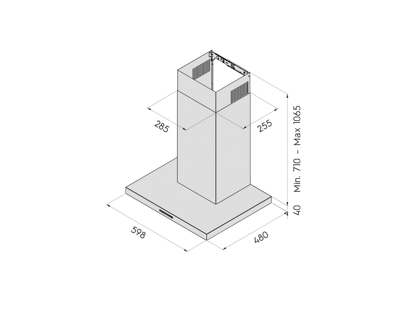 Liesituuletin Cello Asteria valkoinen 60cm