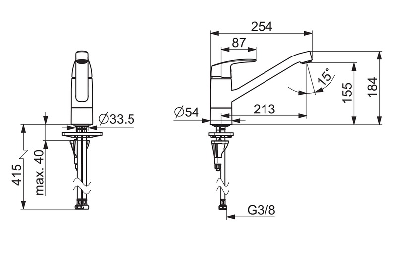 Keittiöhana Oras Safira ECO 1030FS-107
