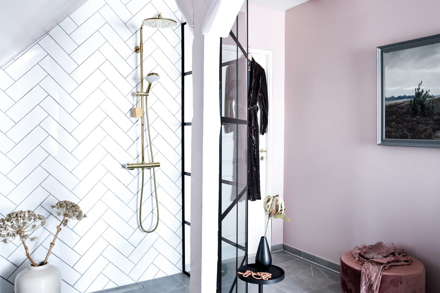 Suihkupaketti Damixa 57954.77 Silhouet messinki