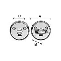 Wc-vääntönuppi Beslagsboden B210B mattamusta